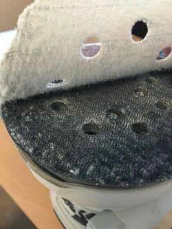 orbital sander with hook and loop sandpaper discs