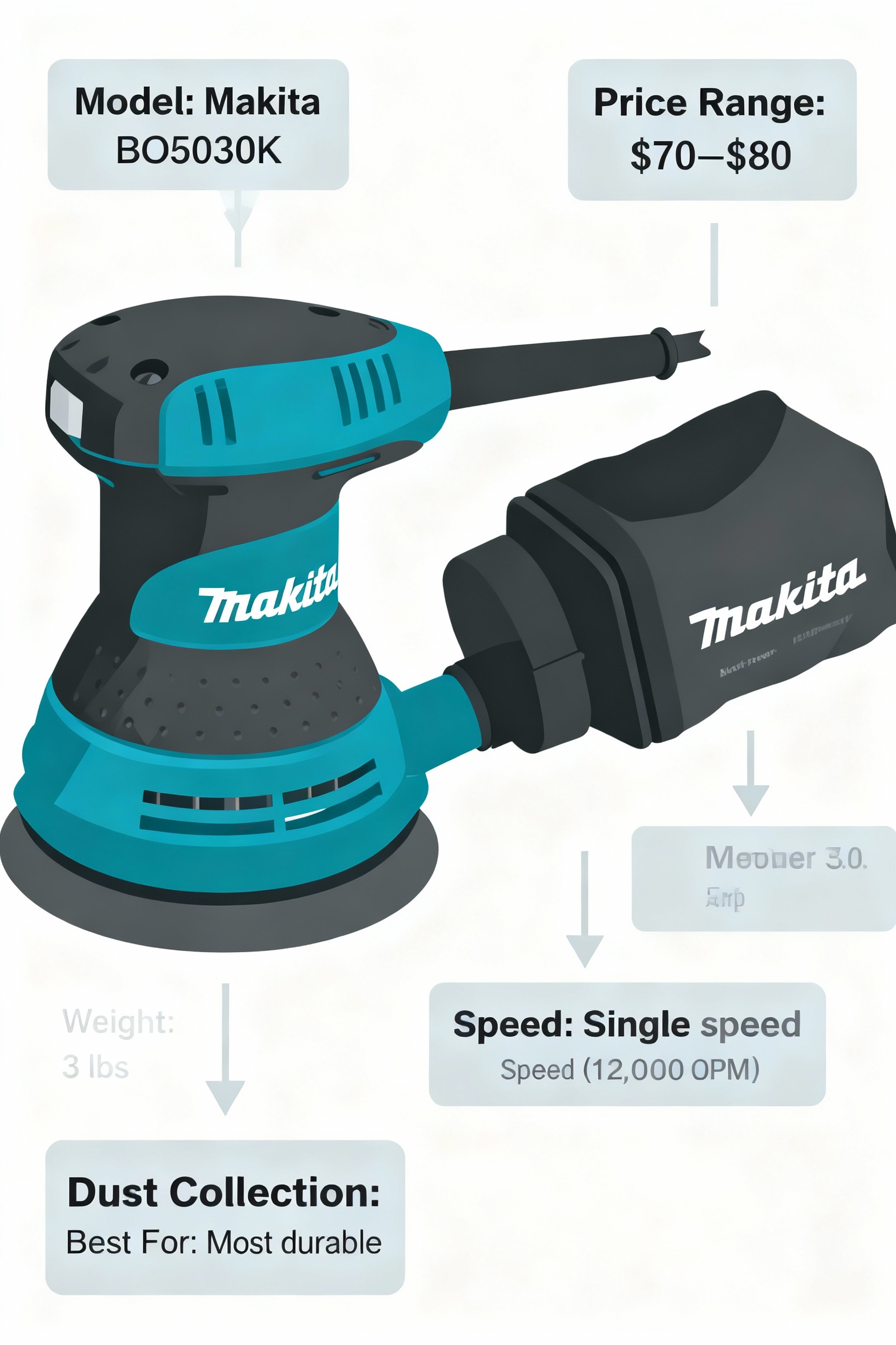 Makita BO5030K details