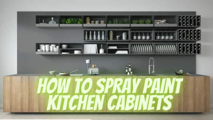 how to spray paint kitchen cabinets