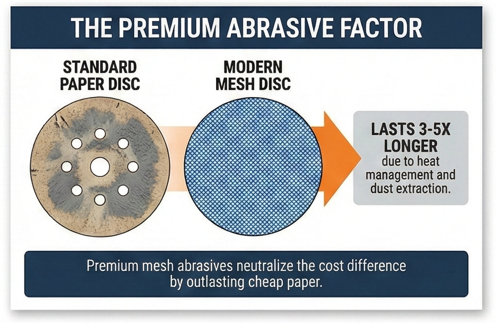 Cost of Ownership - Sandpaper vs Discs
