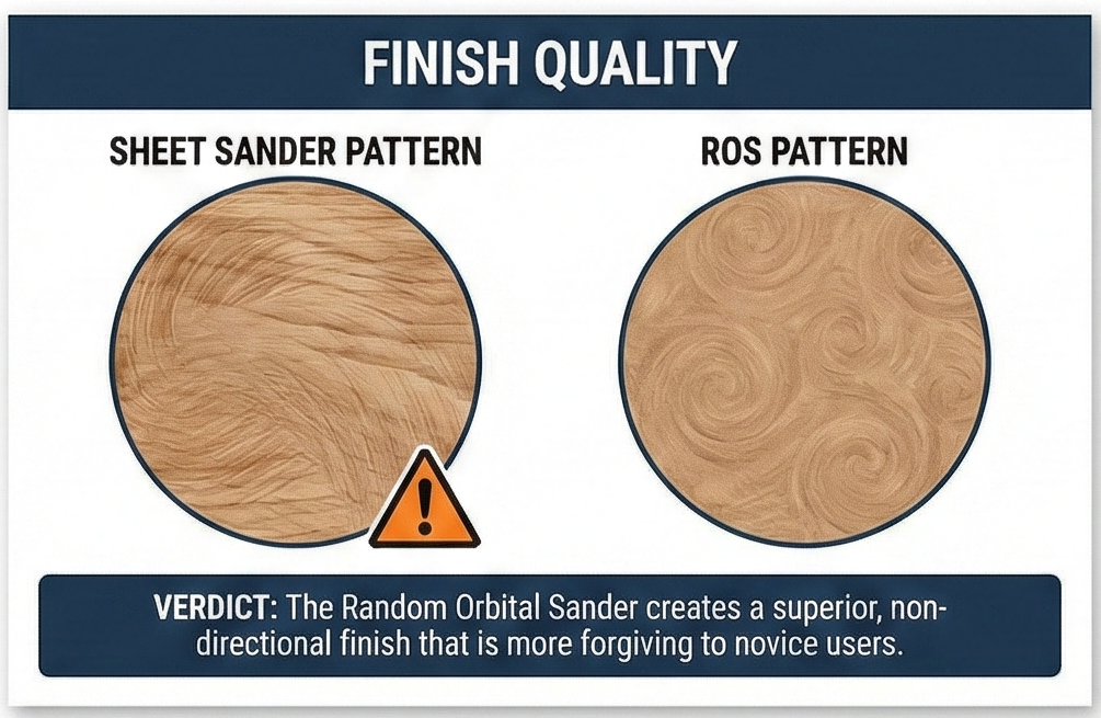 Finish Quality Comparison - Swirl Marks