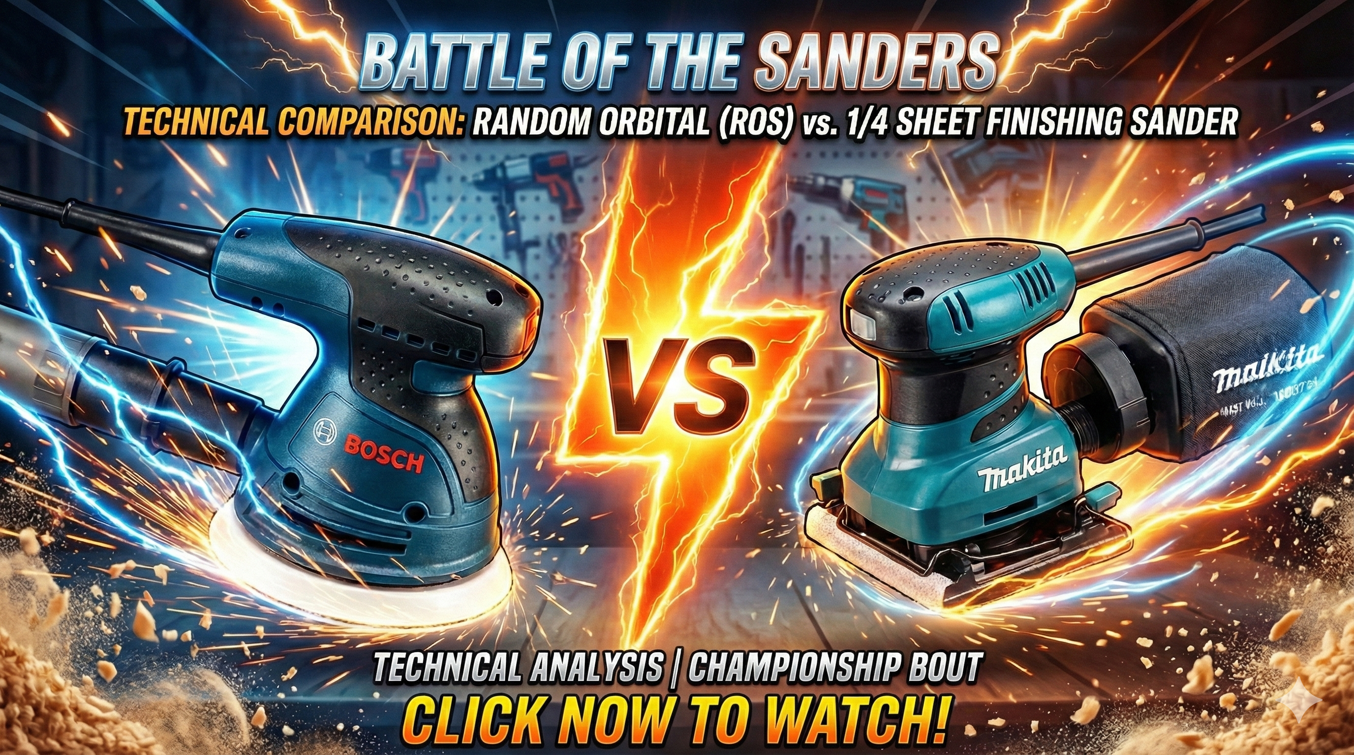 Orbital vs Sheet Sander Battle - Technical Comparison