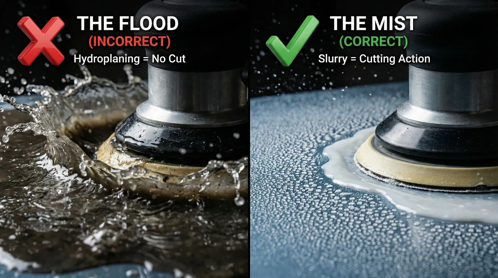 Mist vs Flood Technique Diagram