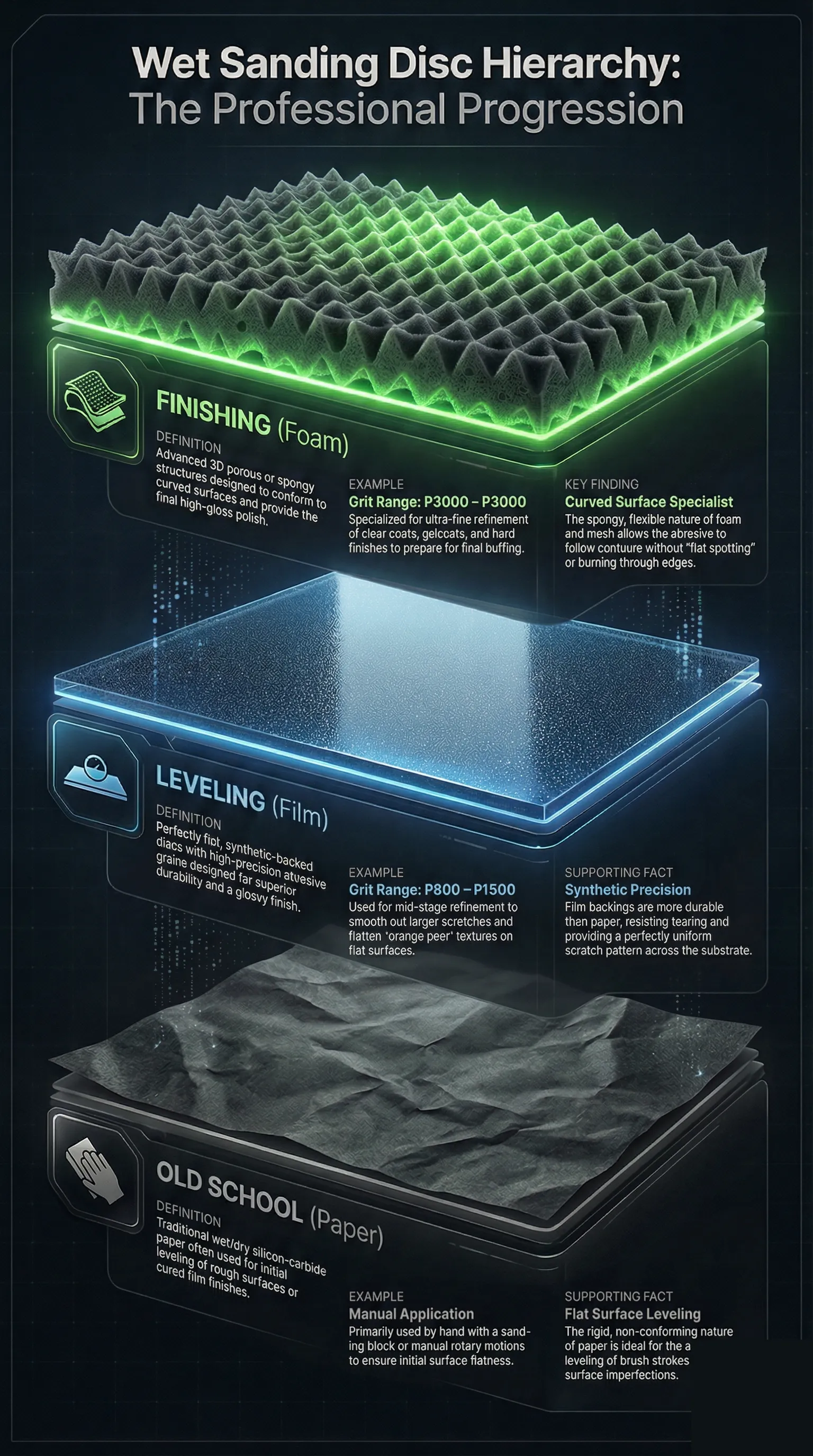 Wet Sanding Abrasive Chart